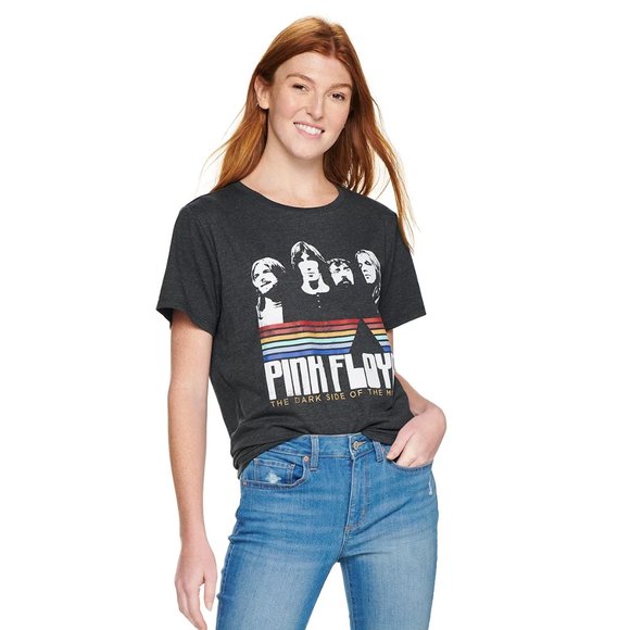 NEW Women's Pink Floyd Dark Side Graphic Tee - Picture 2 of 5
